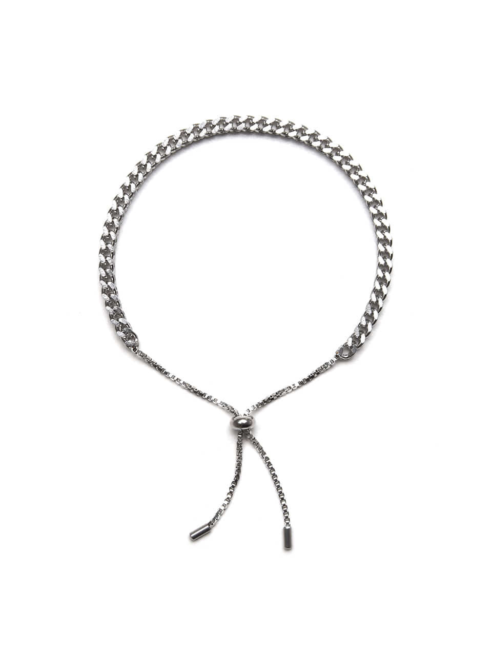 BA019 [Surgical steel] Adjustable chain bracelet