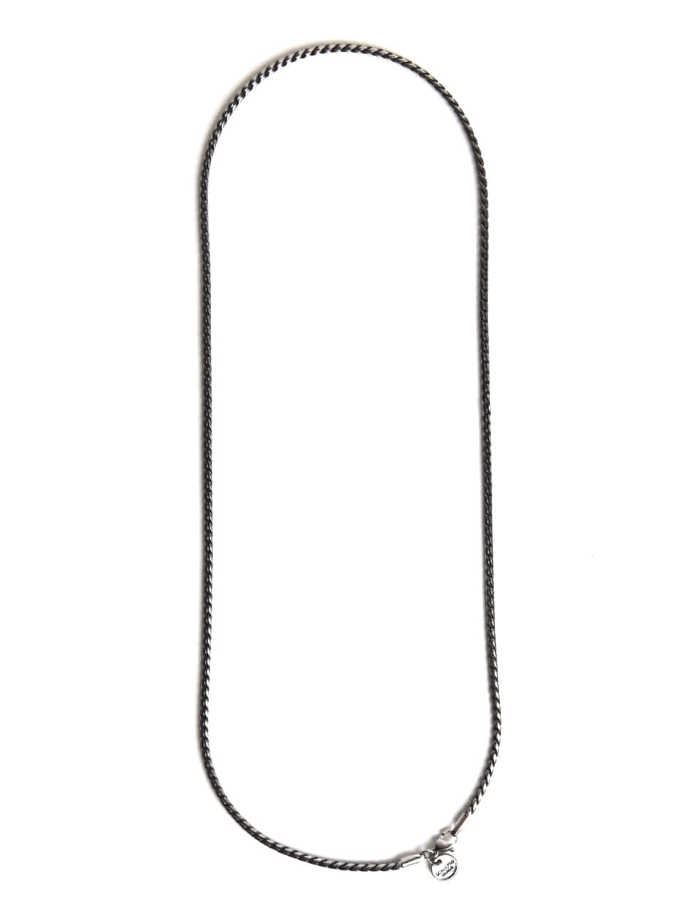 BAT204 [surgical steel]Vintage black rope chain Necklace
