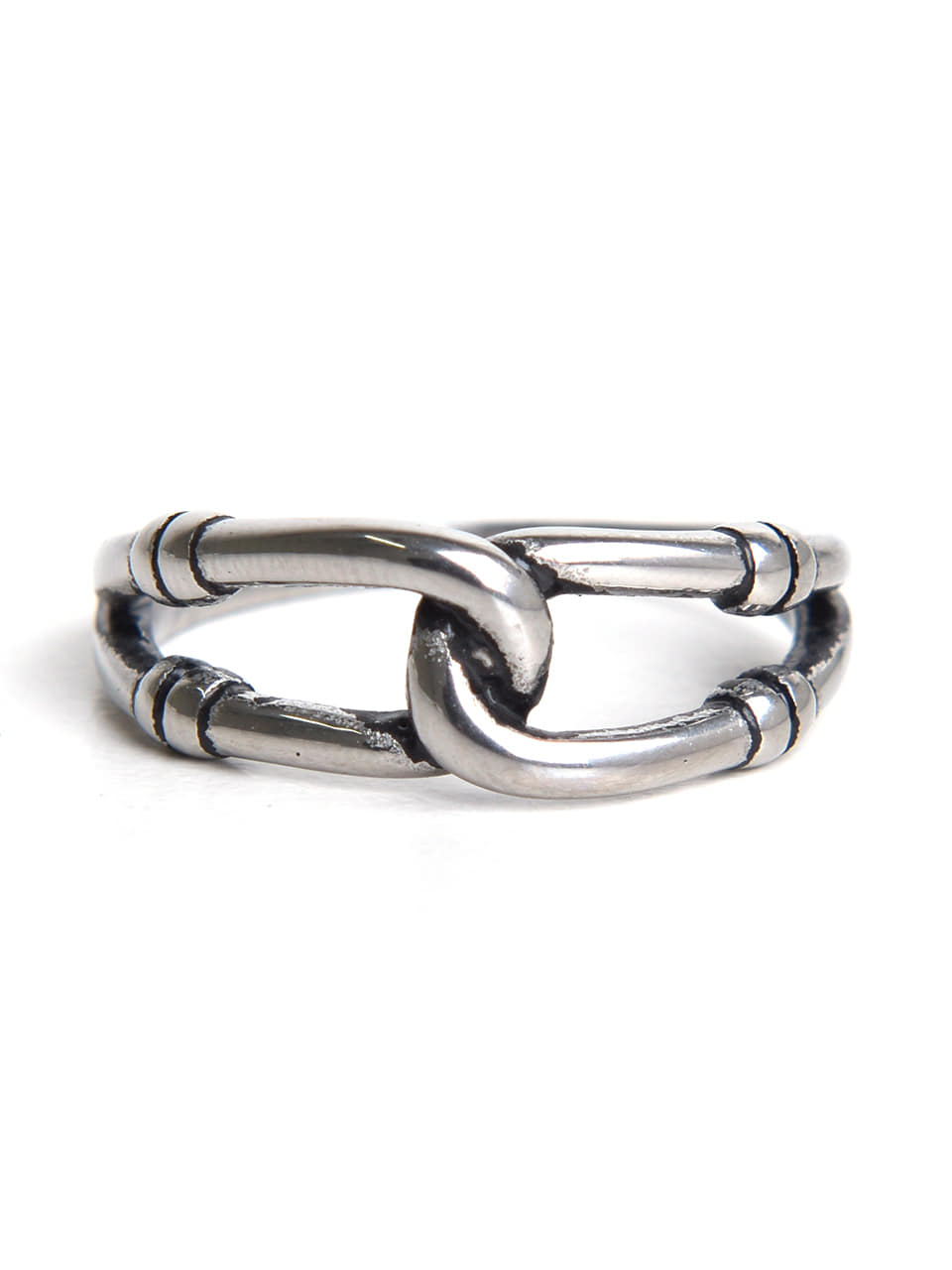 BAT404 [surgical steel]Knot connection point Ring