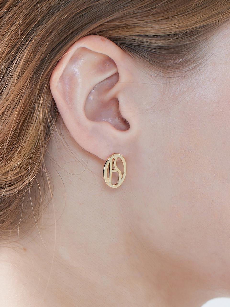 HE041 Classic HAS logo earrings