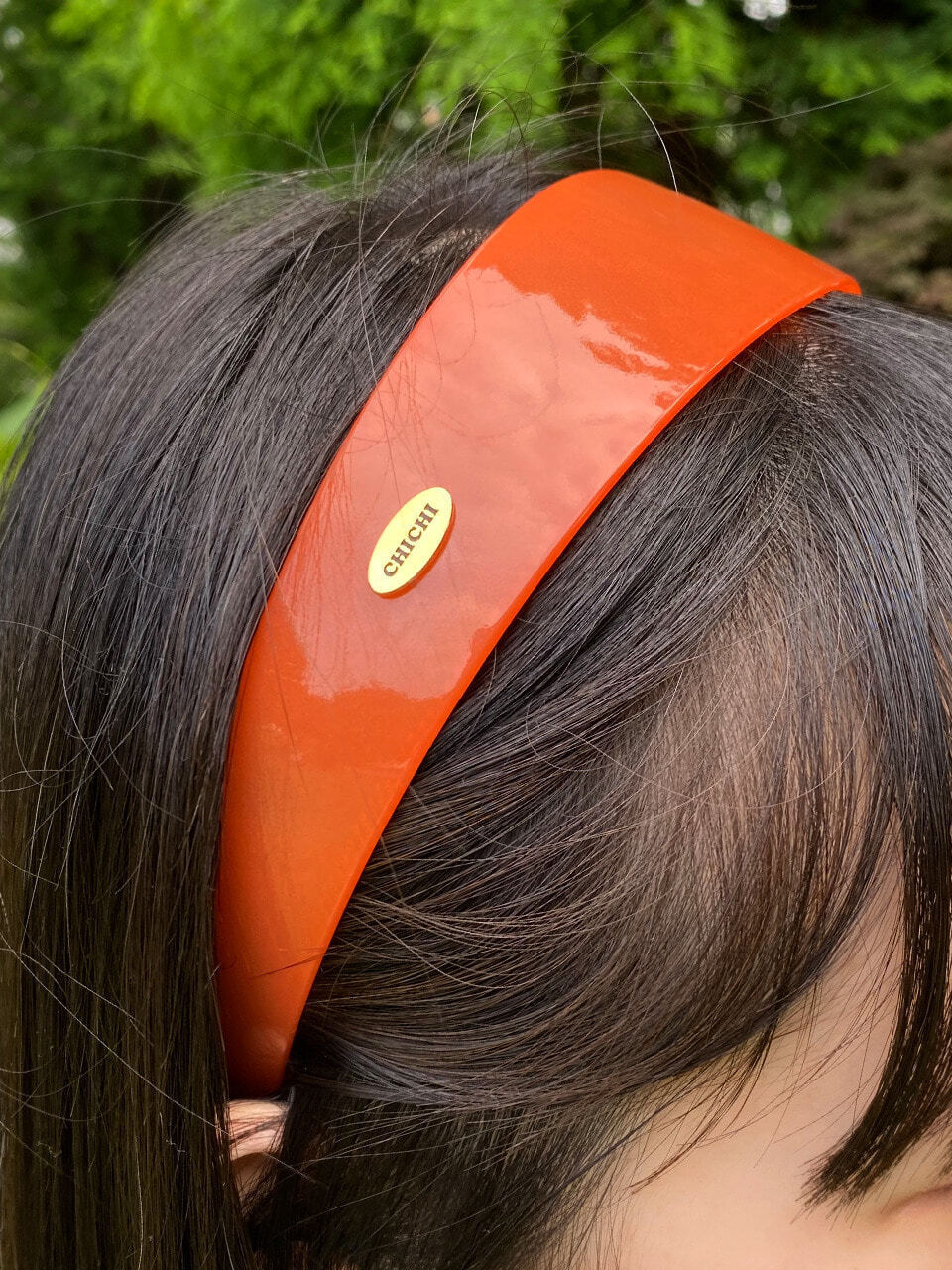DV026 Acrylic Orange Hairband
