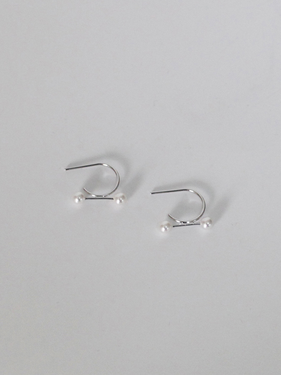 [Silver925] sl35_Two pearl earrings