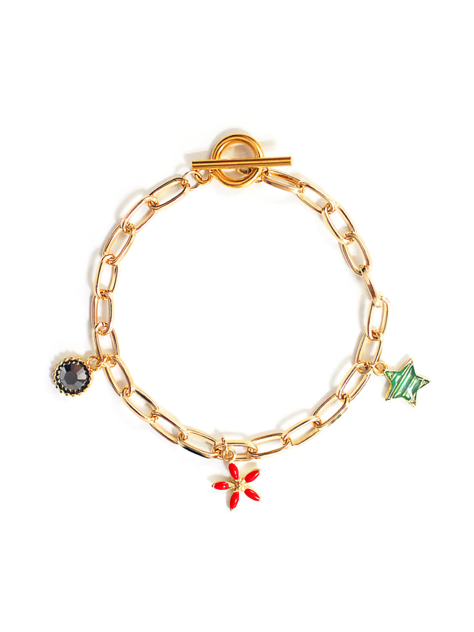 DC012_CHIxSCLT Kitsch gold chain bracelet