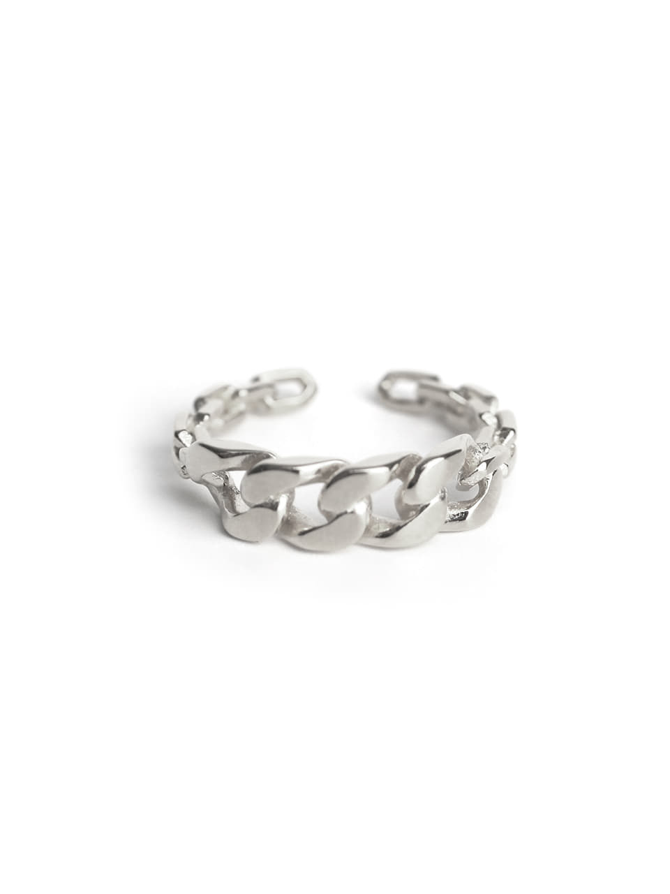 [Silver925] JB053 Two chain open ring