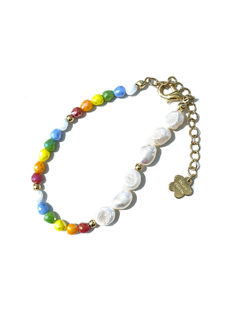 DV043 Rainbow Freshwater Pearl Bracelet
