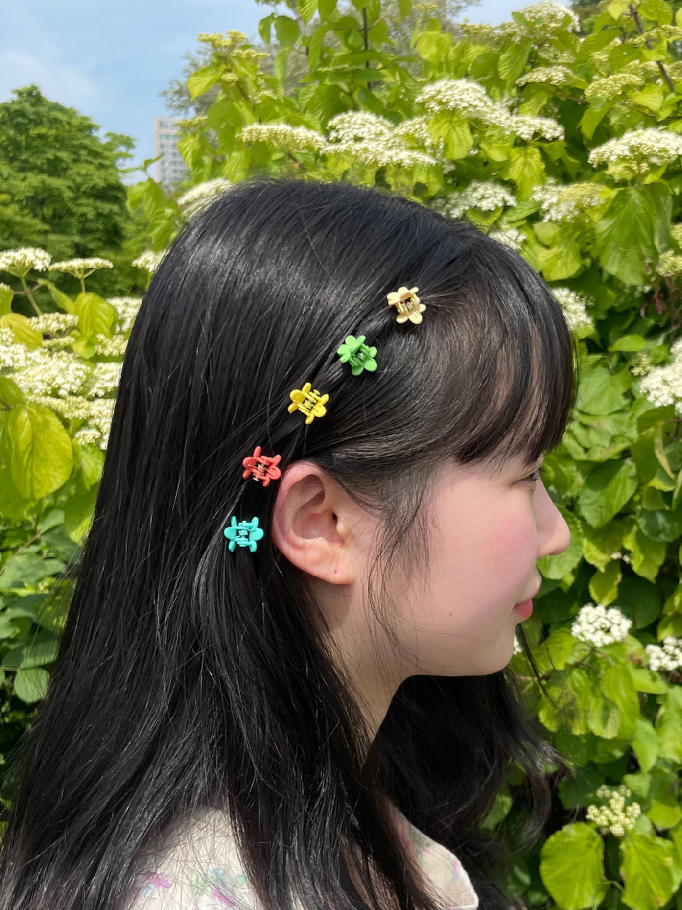 DS49 Flower mini hairpin
