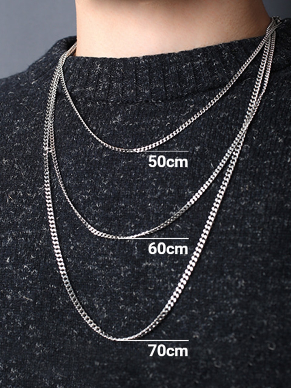 SCB124 [사이즈 선택 가능] Surgical steel basic necklace