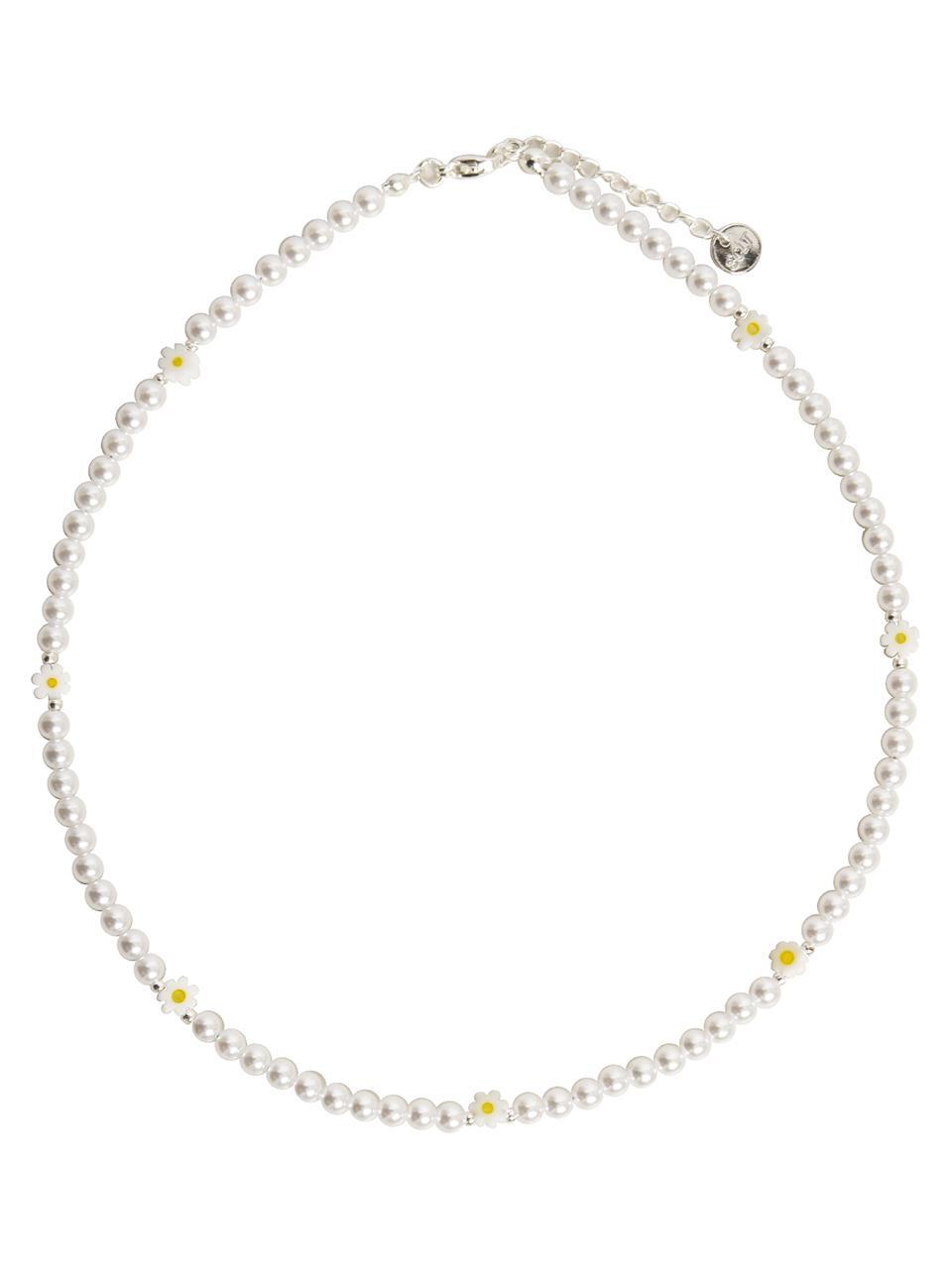 WIL202 Daisy PearlBeads Necklace