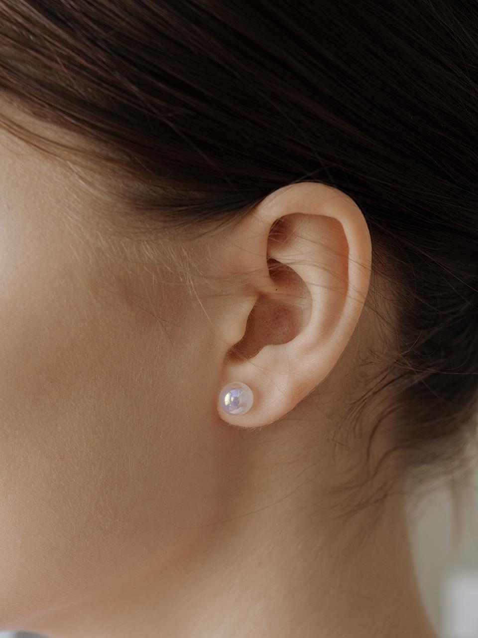 [Silver925] WIL109 Aurora Ball Earring