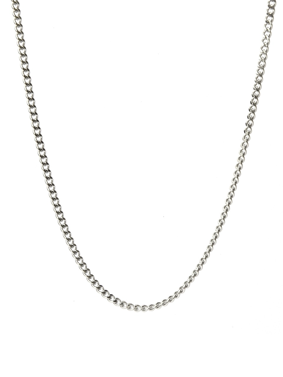 BA012 [Surgical steel] Simple chain necklace