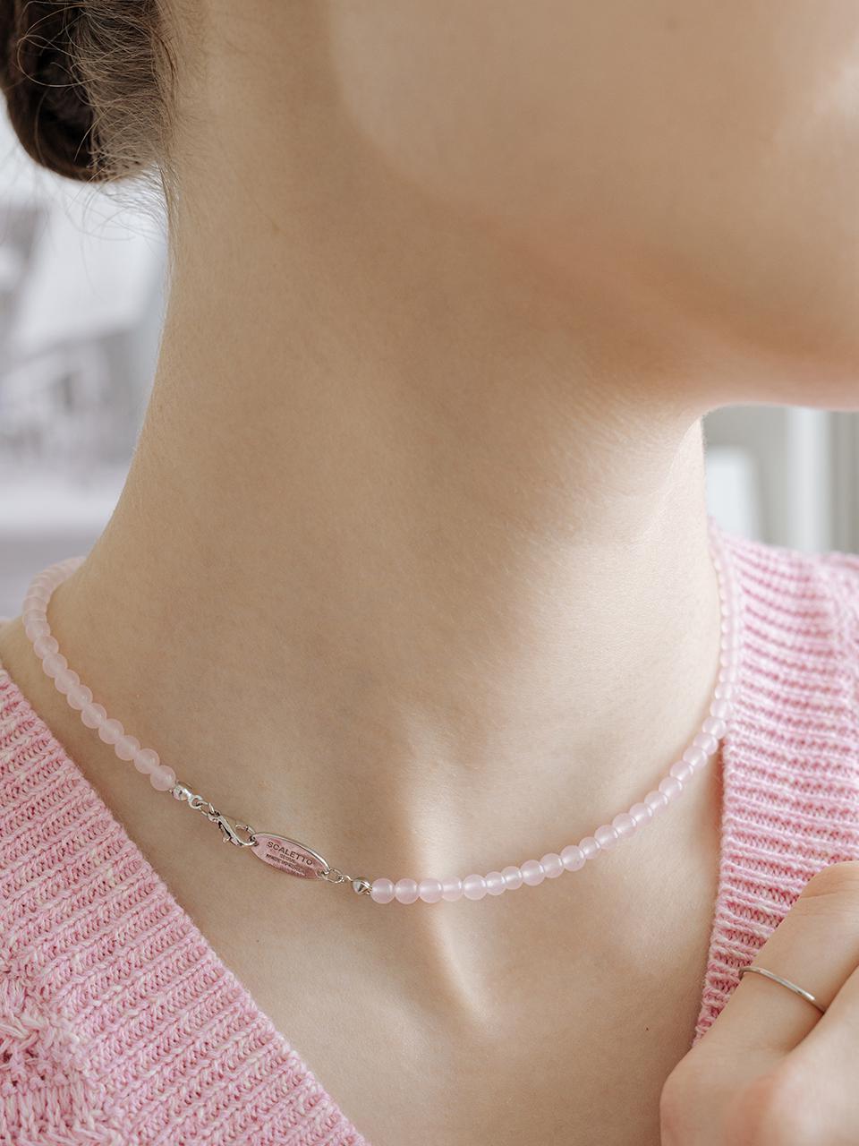 WIL211 Pure Baby Pink Necklace